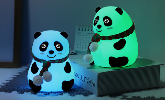 Luce notturna panda in silicone