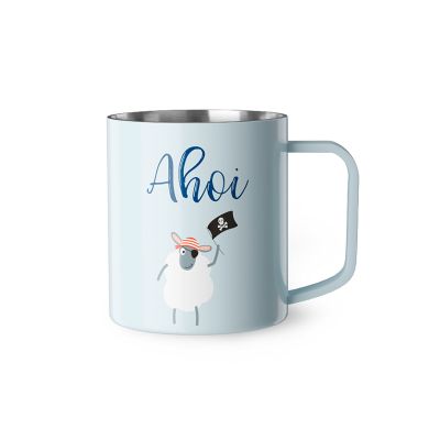 Tazza smaltata con Ahoy