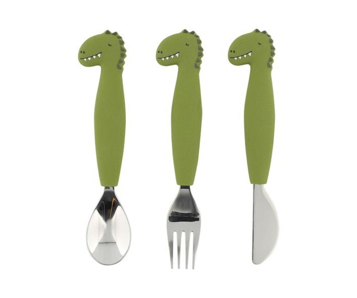 Set posate 3 pezzi Mr. Dino Trixie