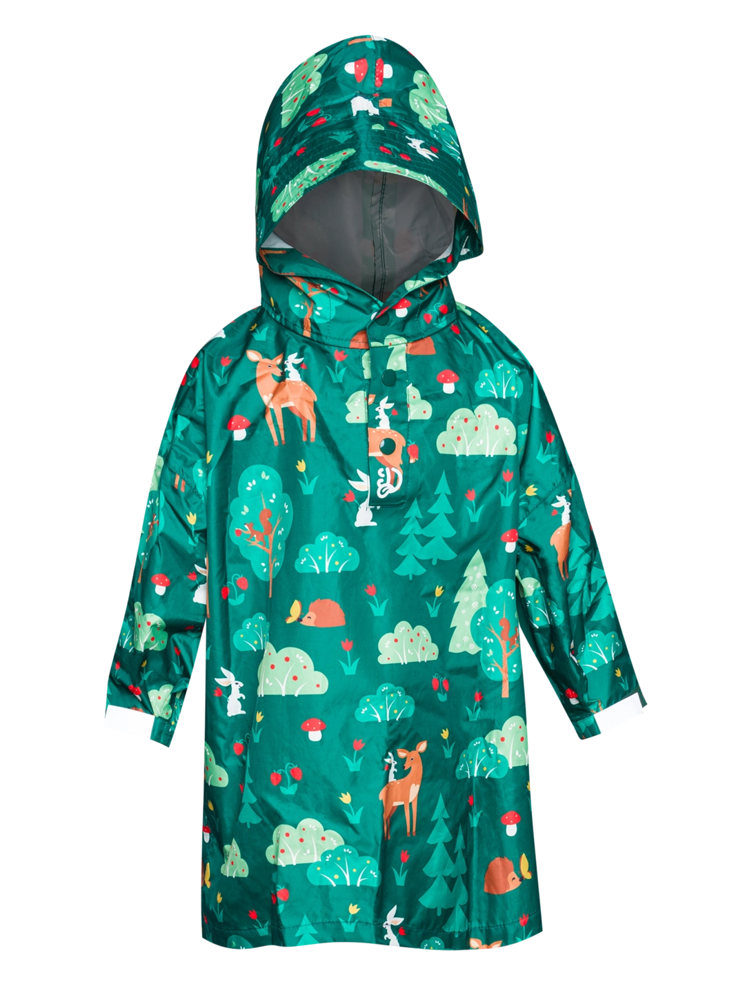 Poncho antipioggia per bambini, amici del buon umore nella foresta