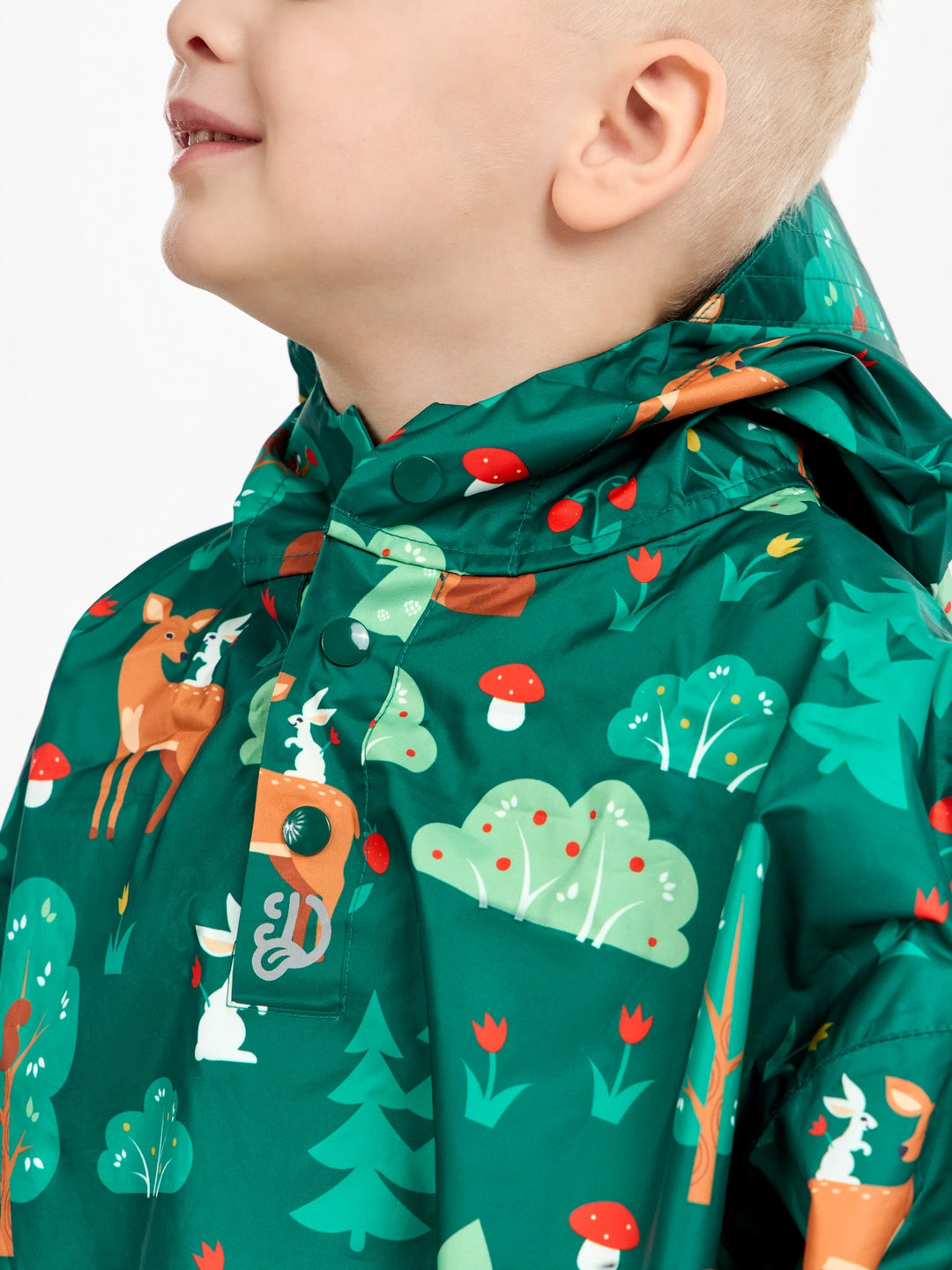 Poncho antipioggia per bambini, amici del buon umore nella foresta