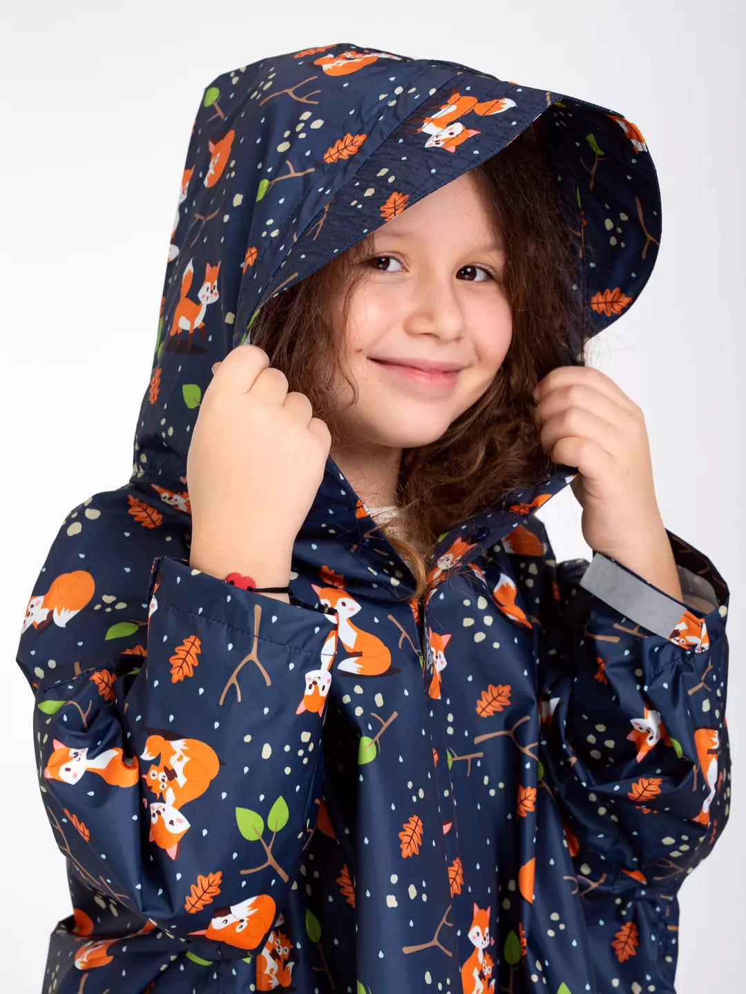 Poncho antipioggia per bambini volpe del buon umore
