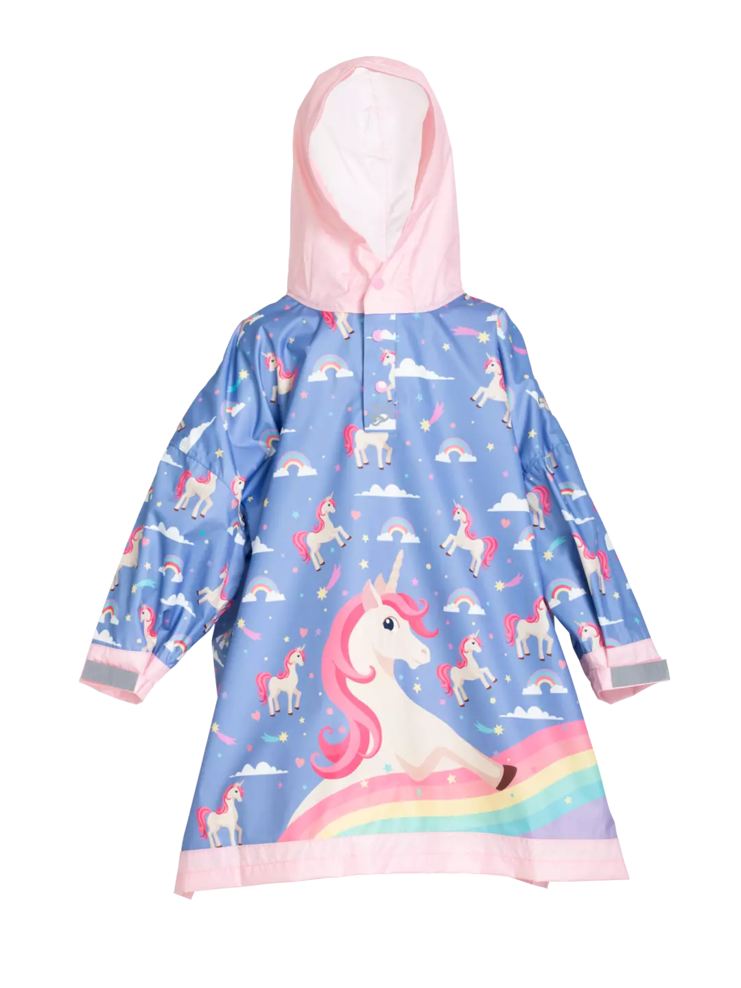 Poncho antipioggia per bambini con un unicorno del buon umore