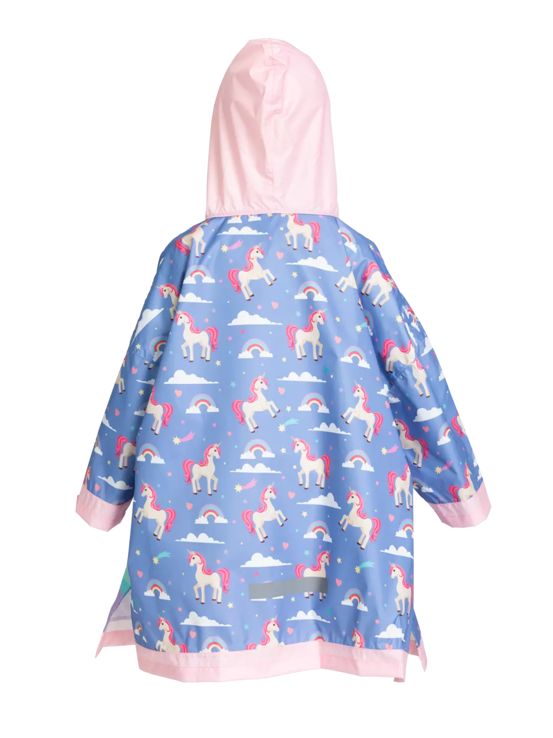 Poncho antipioggia per bambini con un unicorno del buon umore