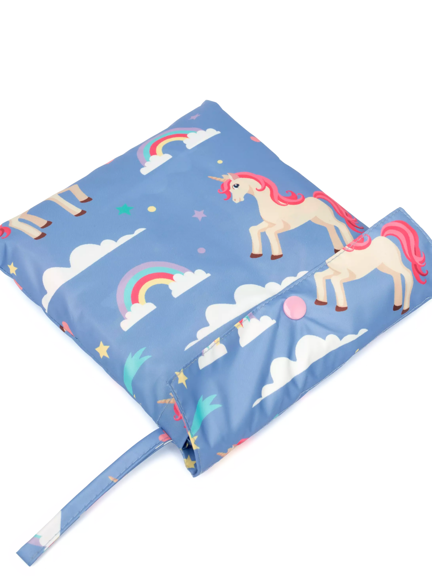 Poncho antipioggia per bambini con un unicorno del buon umore