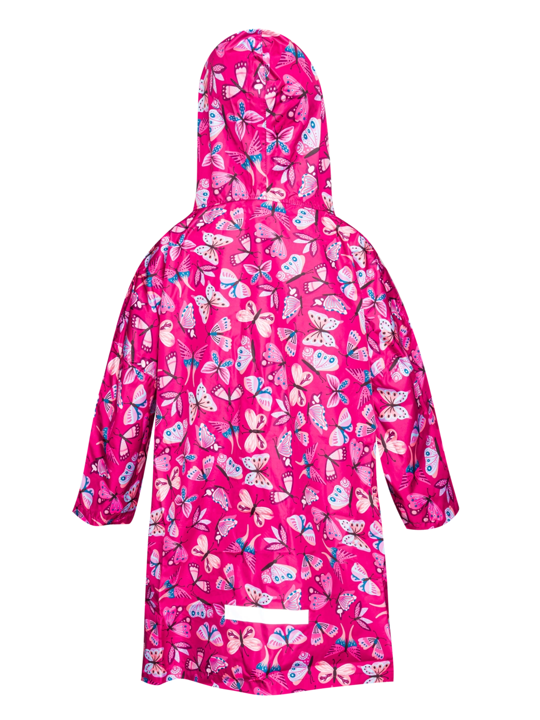 Poncho antipioggia per bambini, farfalle rosa buon umore