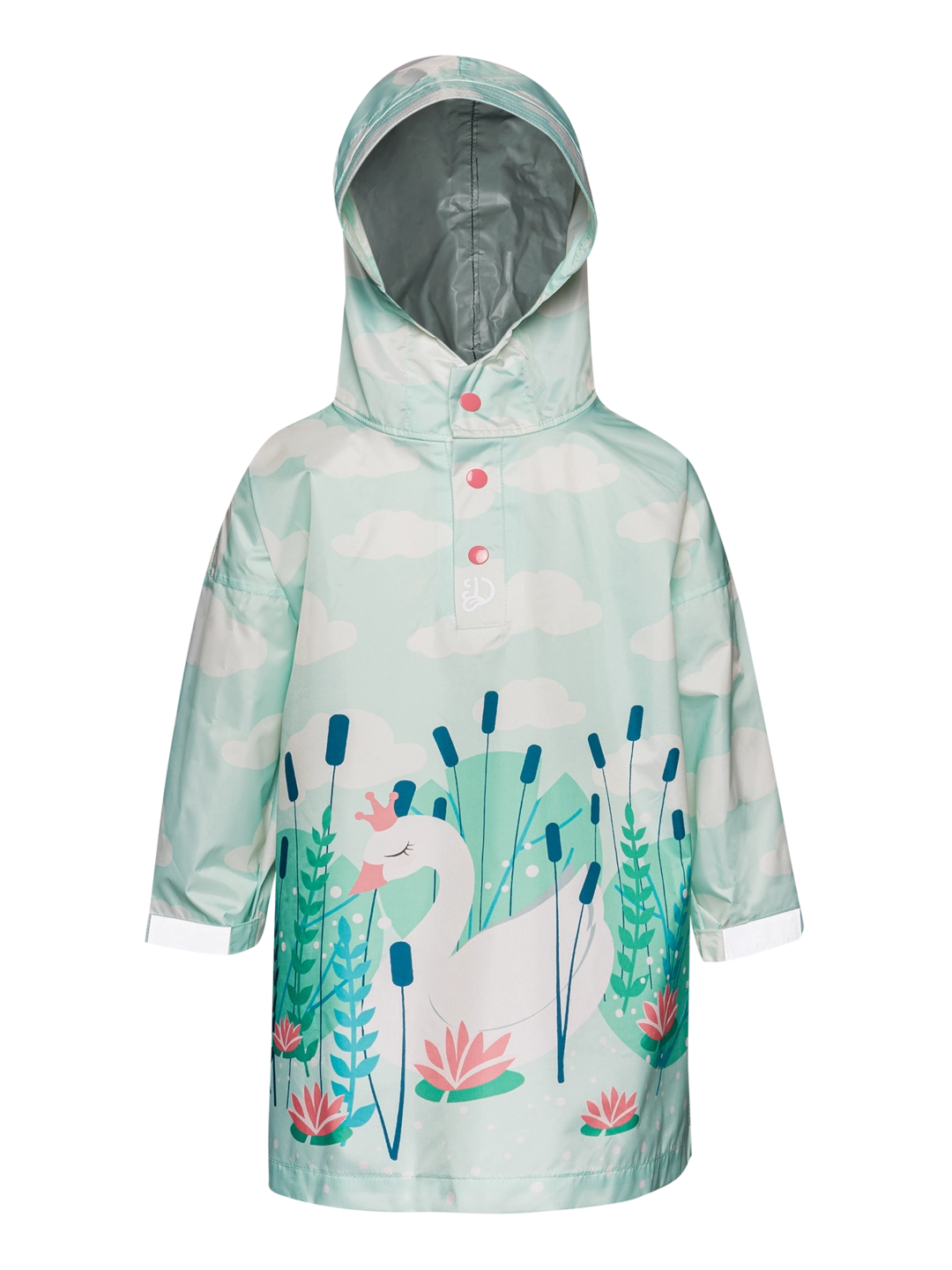 Poncho antipioggia per bambini con cigno del buon umore