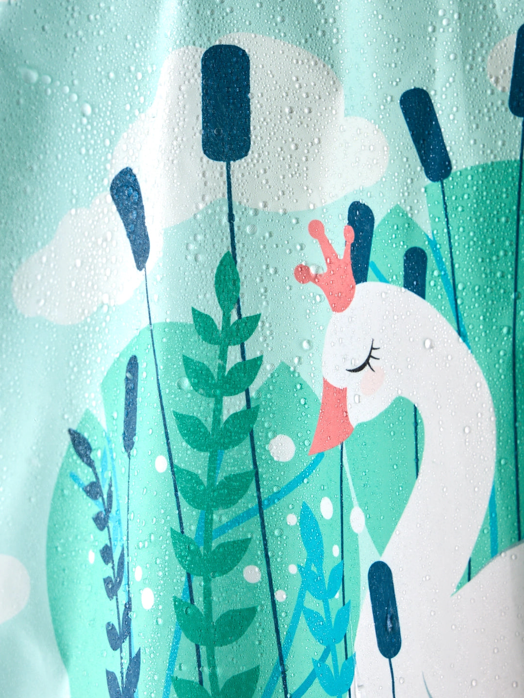 Poncho antipioggia per bambini con cigno del buon umore