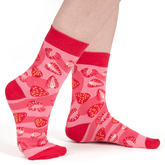 Socken Erdbeer-Marmelade 35-40