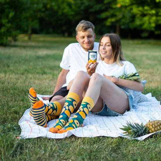 Socken Ananas Scheiben 35-40