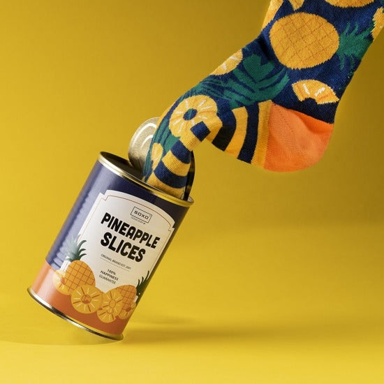 Socken Ananas Scheiben 35-40