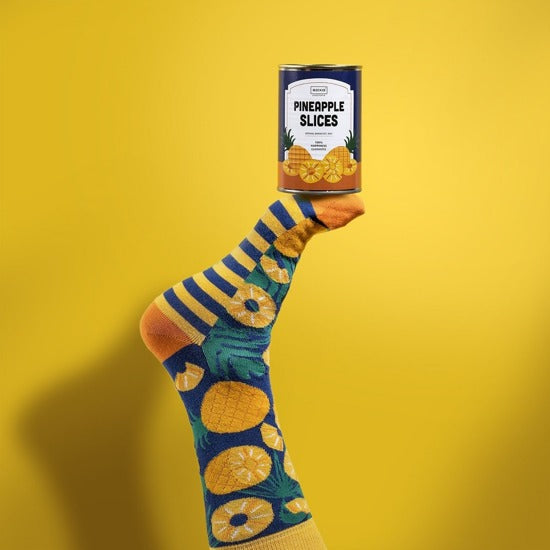 Socken Ananas Scheiben 35-40