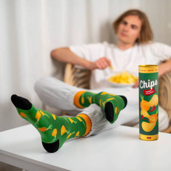 Socken Chips in der Dose 35-40/40-45
