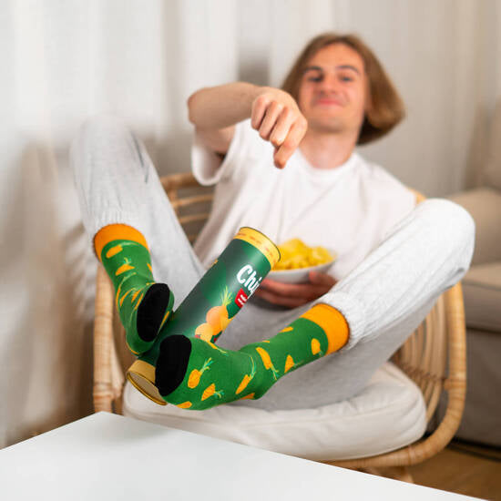 Socken Chips in der Dose 35-40/40-45