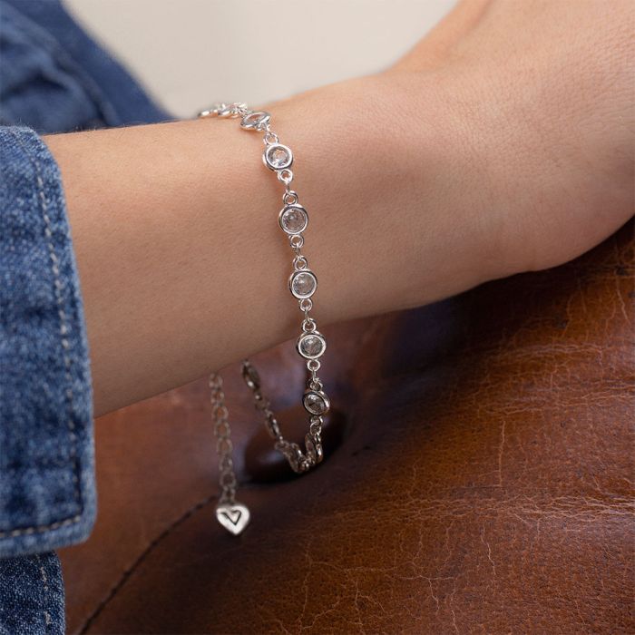 Bracciale con pietre zirconi elastici Vesto Pazzo