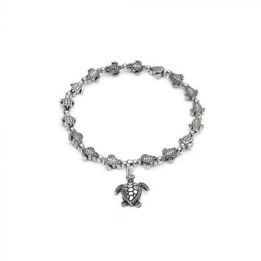 Bracciale con pendente tartaruga elastico Vesto Pazzo