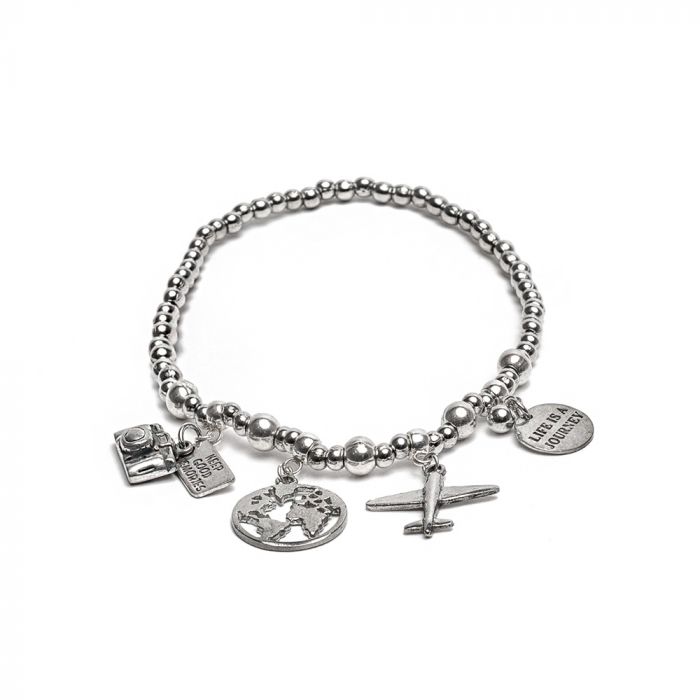 Bracciale con pendente da viaggio elastico Vesto Pazzo