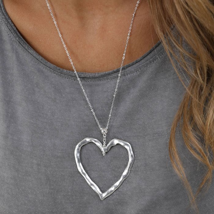 Collana Ciondolo Cuore Irregolare Vesto Pazzo