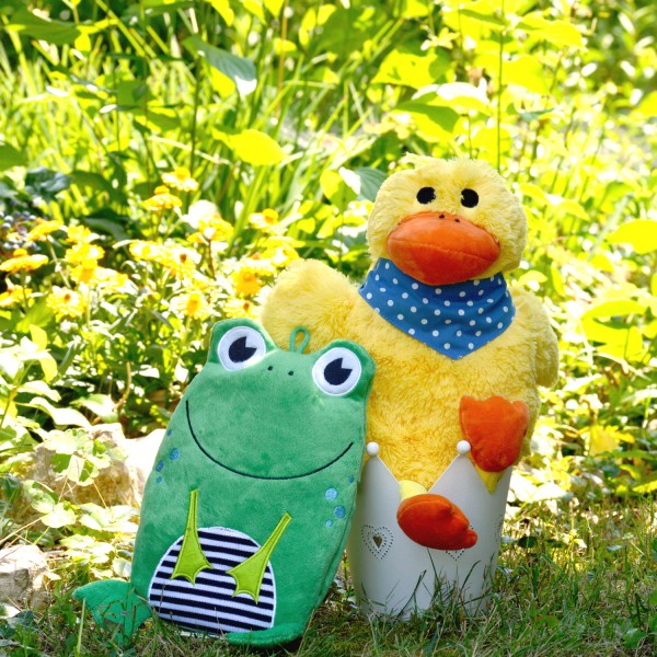 Borsa dell'acqua calda per bambini papera Hugo Frog