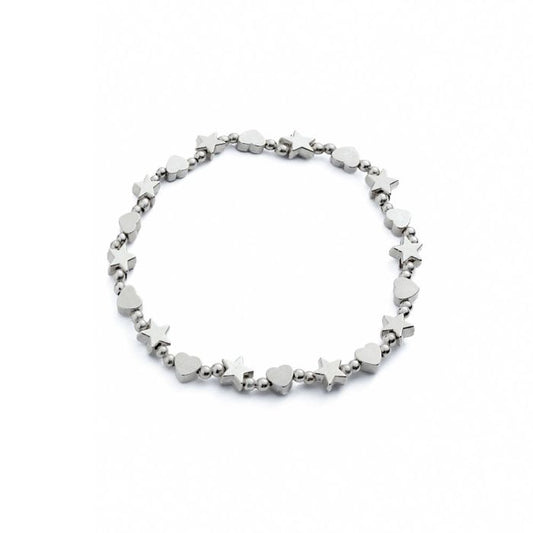 Bracciale con Elastico Cuori & Stelle Vesto Pazzo