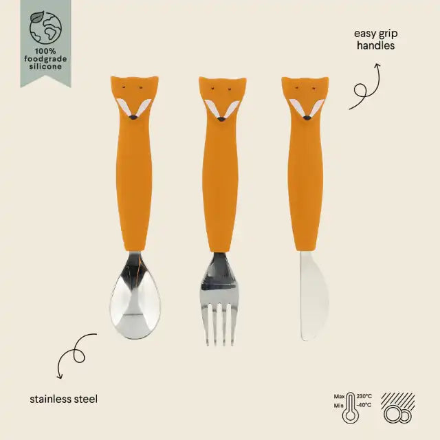 Set posate 3 pezzi Mr. Dino Trixie