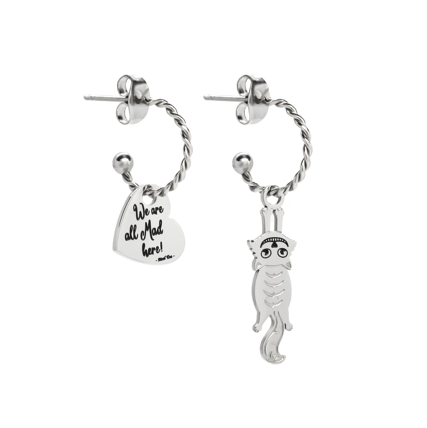 Ohrringe „Wir sind alle verrückt hier “
