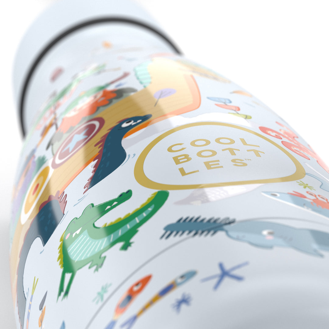 Bottiglia termica per bambini con cannuccia Curious Explorers 350ml Cool Bottles