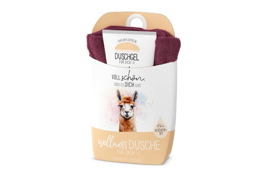 Duschgel mit Handtuch - Voll schön das es dich gibt
