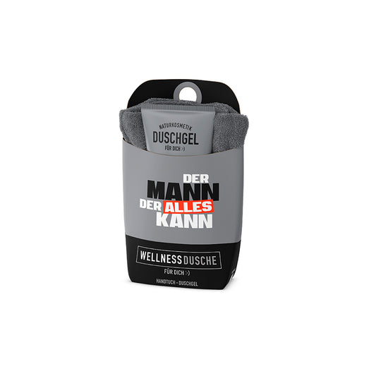 Duschgel mit Handtuch - Der Mann der alles kann