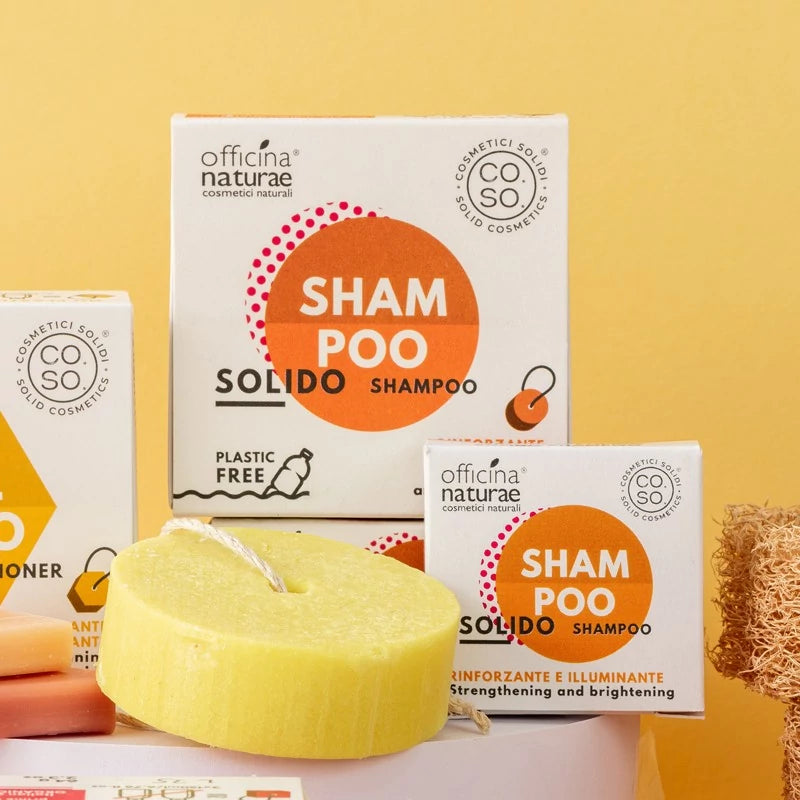 Shampoo solido rinforzante e nutriente