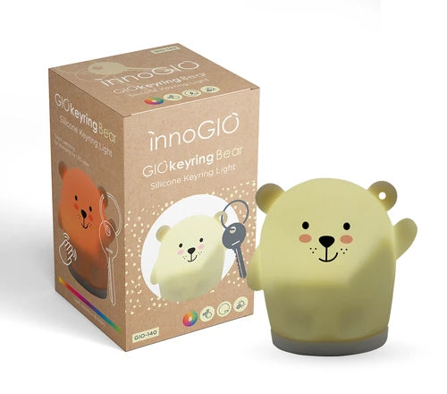 Portachiavi orsetto luminoso notturno in silicone