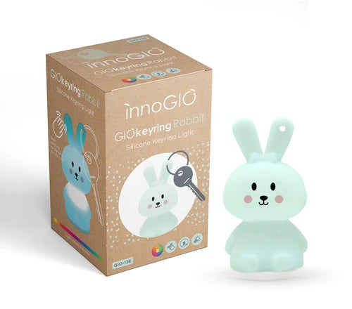 Portachiavi con luce notturna coniglietto in silicone