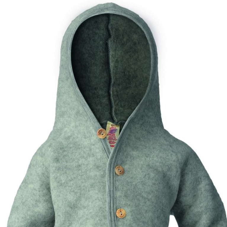 Engel Wollfleece Jacke (Baby - Kinder)-Jacke-Jacke Helgrau Melange-50/56-Rebellion-Brixen