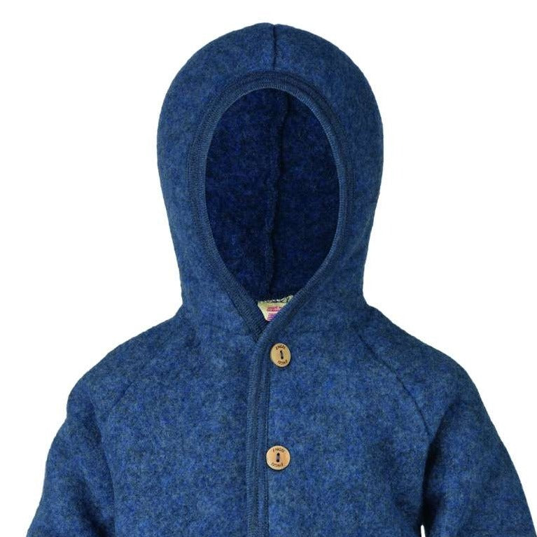 Engel Wollfleece Jacke (Baby - Kinder)-Jacke-Jacke Blau Melange-50/56-Rebellion-Brixen