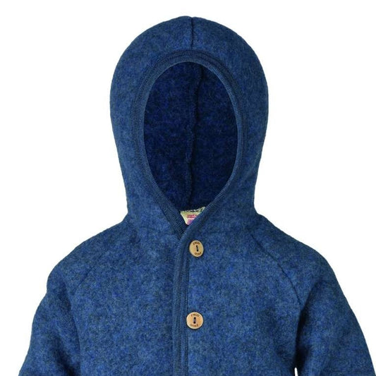 Engel Wollfleece Jacke (Baby - Kinder)-Jacke-Jacke Blau Melange-50/56-Rebellion-Brixen