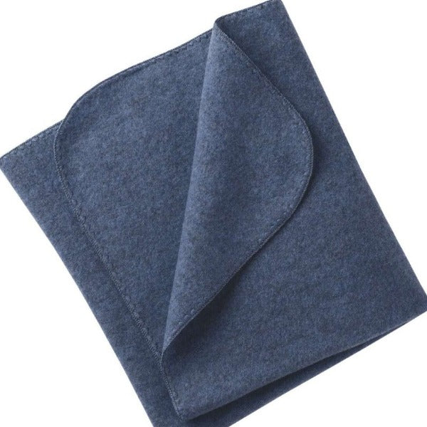 Engel Natur Decke Wollfleece-Decke Wollfleece-Blau Melange-Rebellion-Brixen