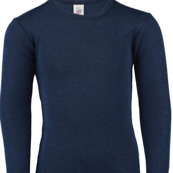 Unterhemd Lang Arm Kinder "Engel Natur"*-104-Marine-Rebellion-Brixen