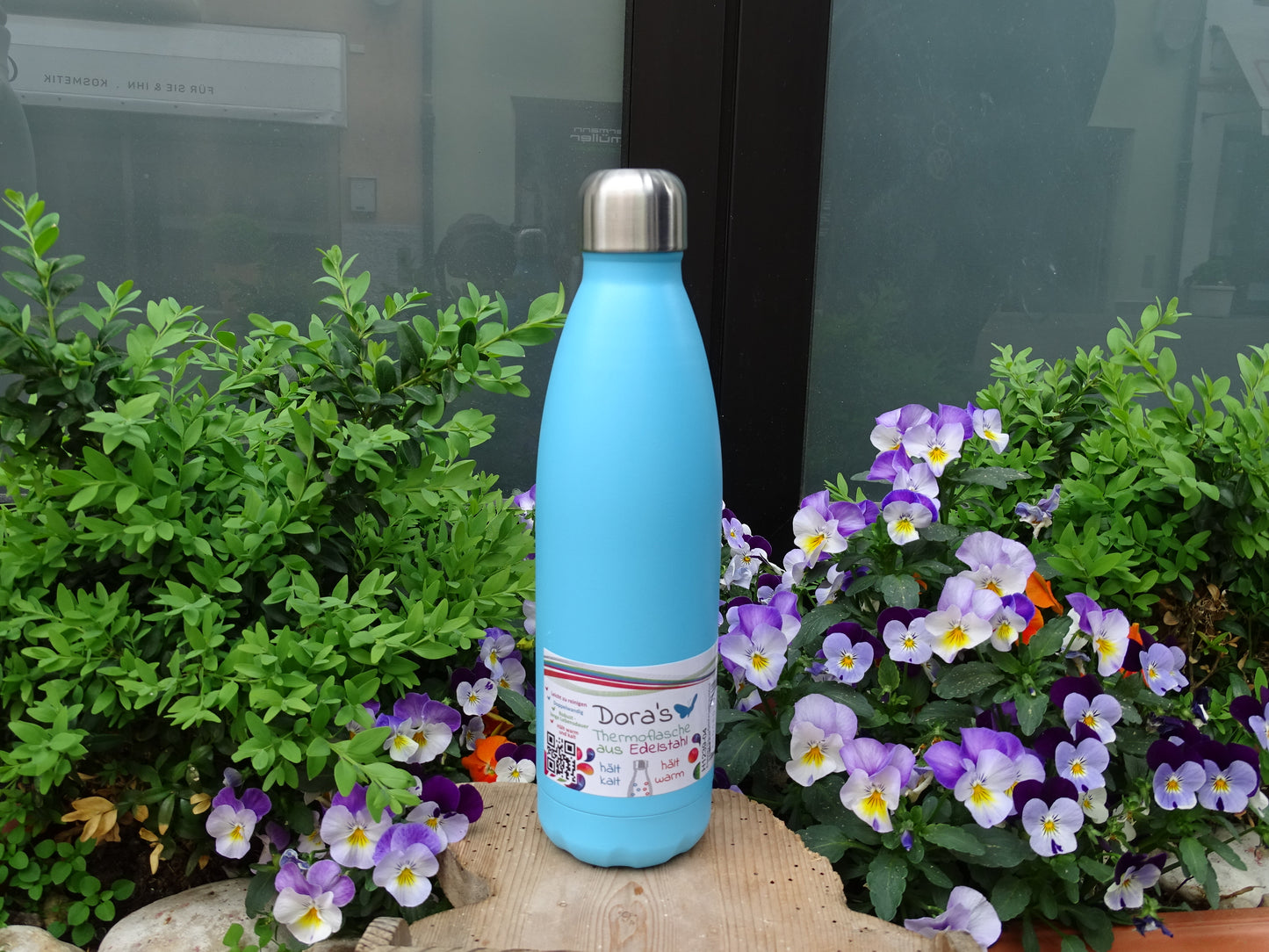 Thermosflasche Edelstahl 1 Liter-Thermosflaschen-Türkis-Rebellion-Brixen