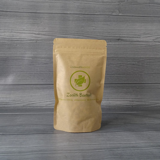 Zeolith Pulver & Kapseln Vitalundfitmit100