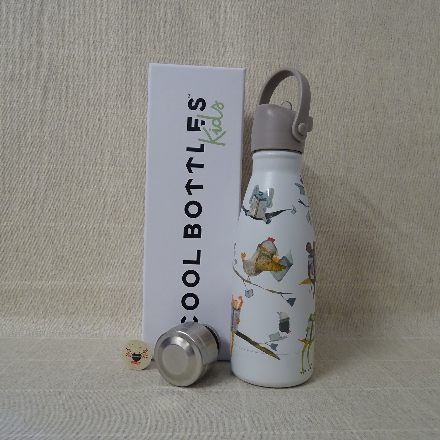 Kinder-Thermoflasche mit Strohhalm