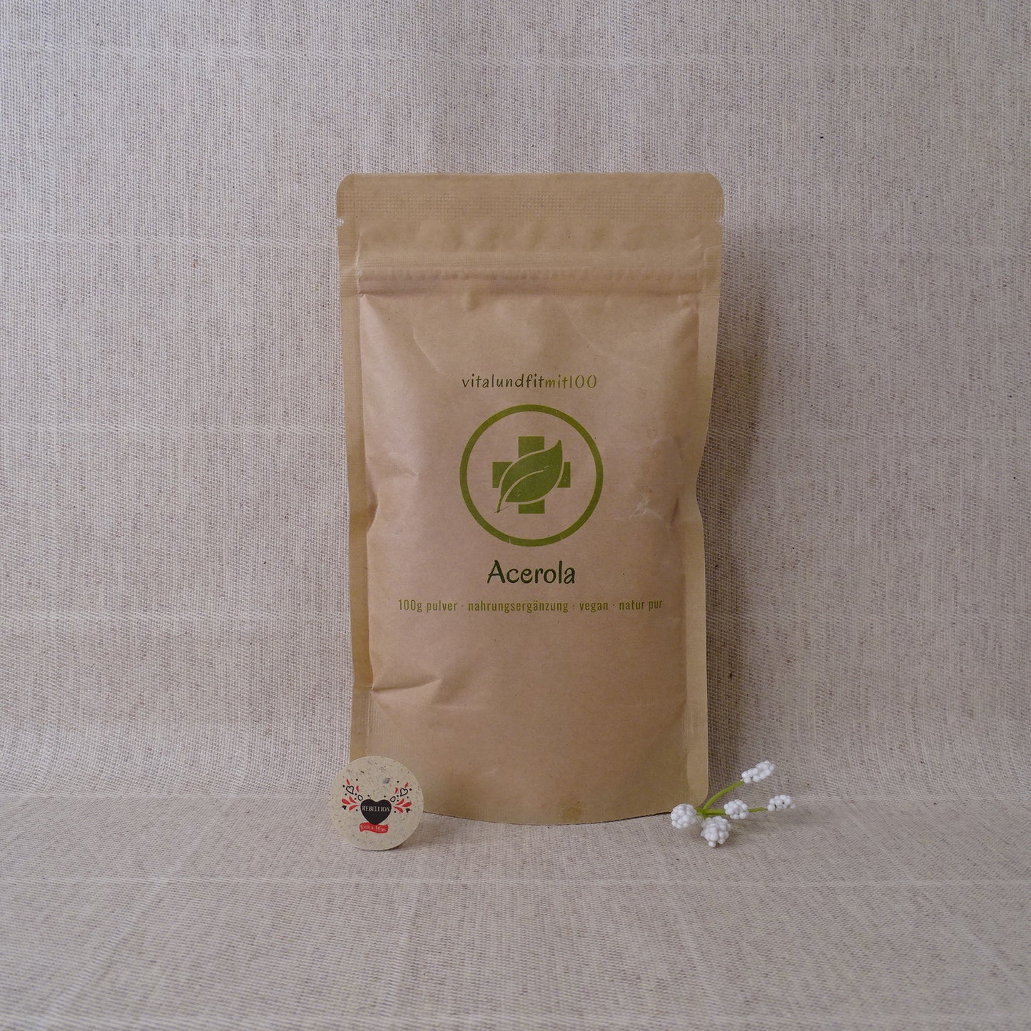 Acerola Pulver Vitalundfitmit100