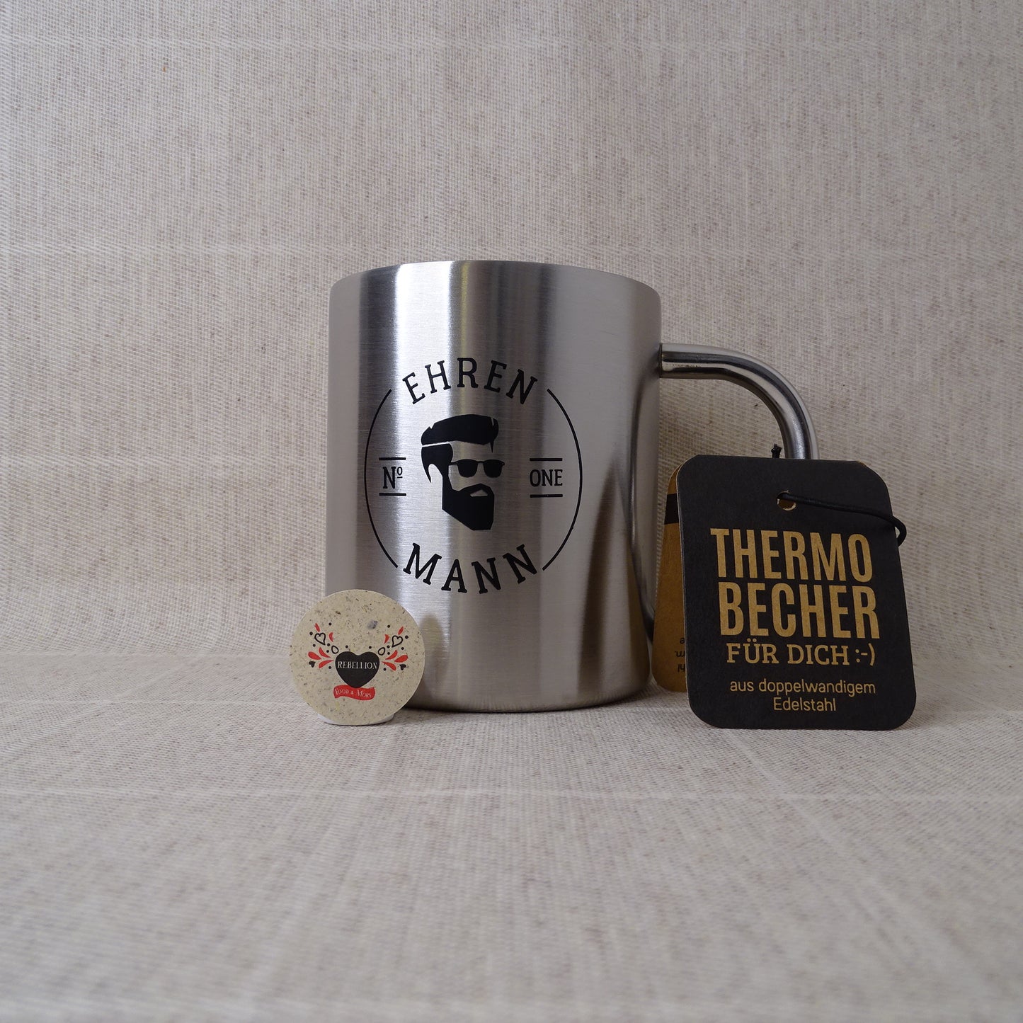 Tazza smaltata con motivi
