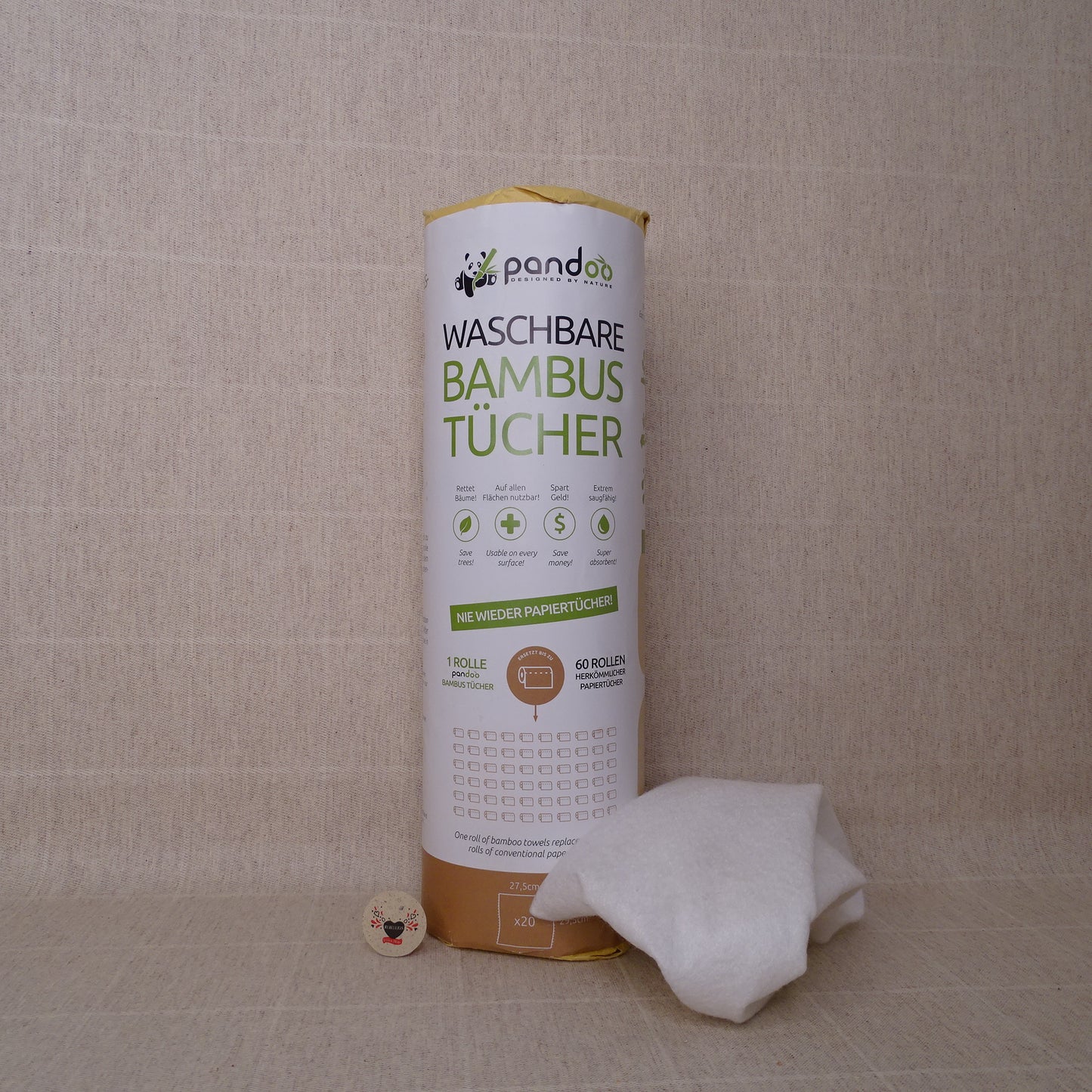 Küchenrolle aus Bambusfasern