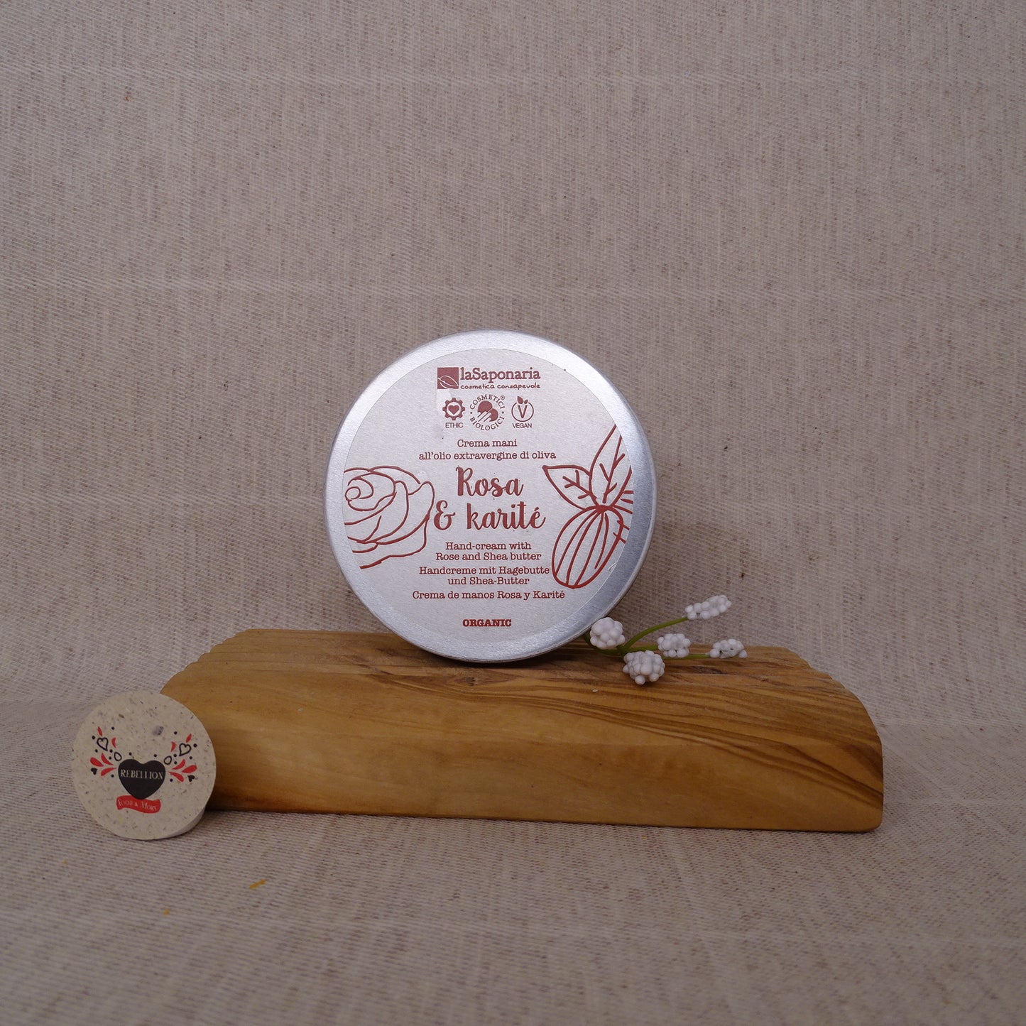 Crema Mani Rosa & Karitè La Saponaria