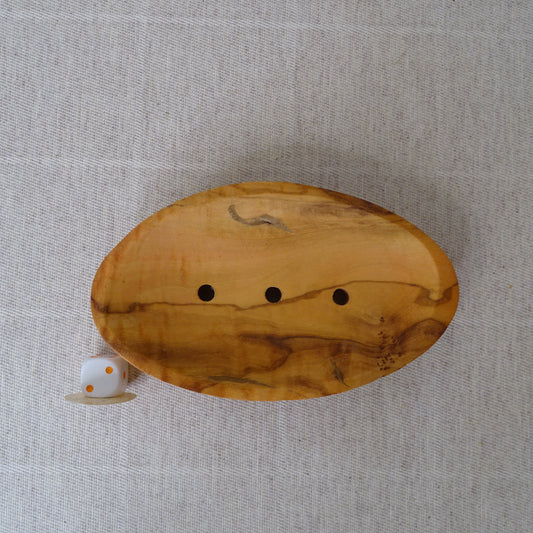 Portasapone in legno d'ulivo