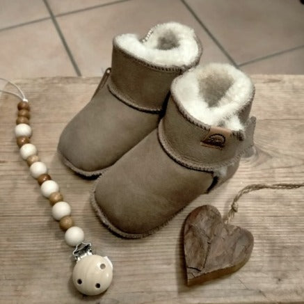 Stieferl Baby Lammfell Fehllhof-Baby Schuhe-Stieferl Beige-16/17-Rebellion-Brixen