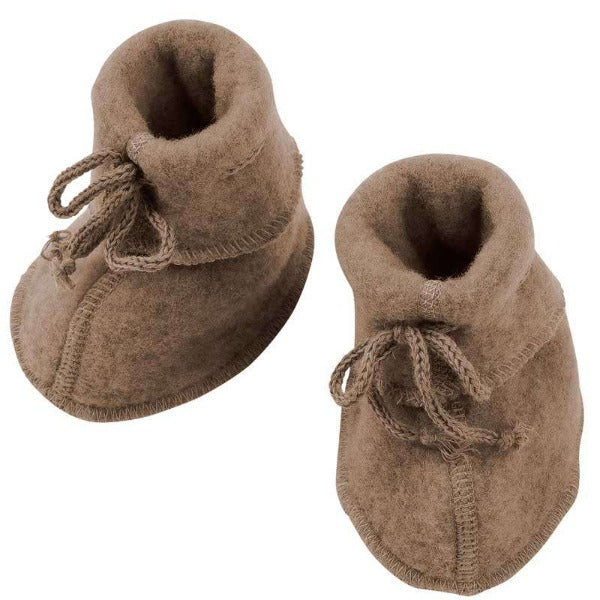 Schüchen Baby Wollfleece "Engel Natur"*-Baby Schuhe-1-Walnuss Melange-Rebellion-Brixen