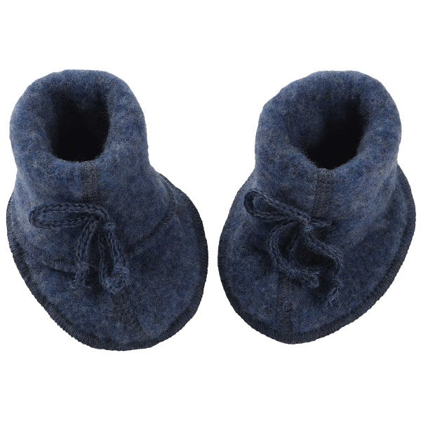 Schüchen Baby Wollfleece "Engel Natur"*-Baby Schuhe-1-Blau Melange-Rebellion-Brixen