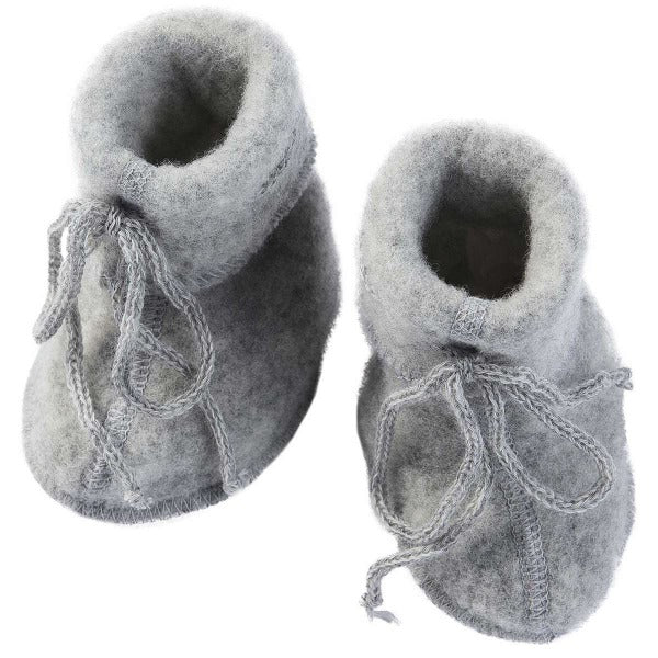 Schüchen Baby Wollfleece "Engel Natur"*-Baby Schuhe-1-Hellgrau Melange-Rebellion-Brixen