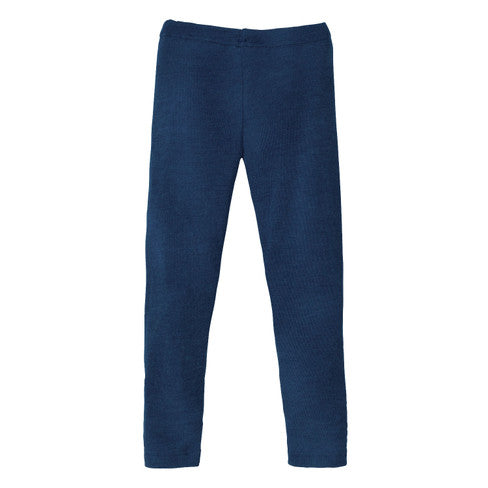 Engel Natur Leggins Kinder Woll/Seide-Leggings-104-Marine-Rebellion-Brixen